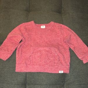 GAP Kids Red Heather Crewneck Sweatshirt